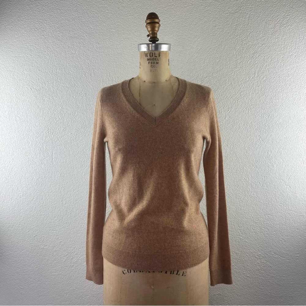 Charter Club l XS Luxury Cashmere Basic Long Sleeve Preppy Career V-Neck Sweater
